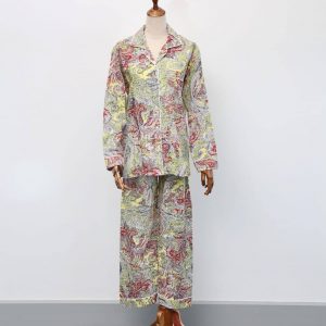 Yellow paisley pajamas