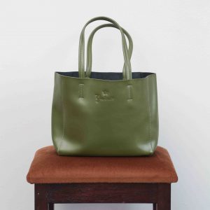 Medium Semi Aniline Olive Green